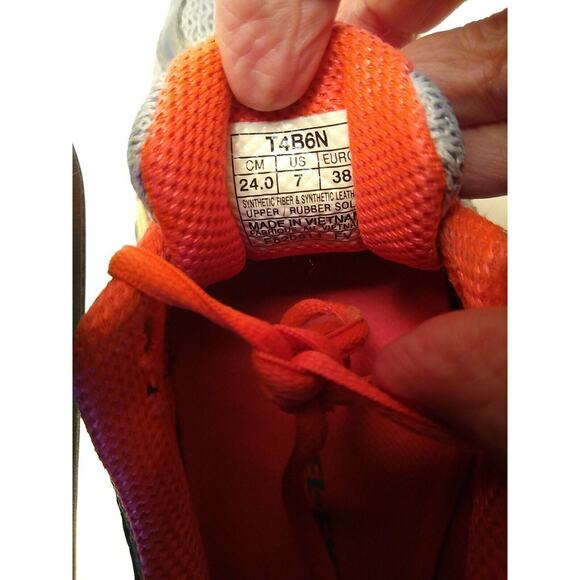 ASICS Gel-Exalt 2 T4B6N Running Training Shoes Silver Orange Women Size US 7 - Picture 7 of 11